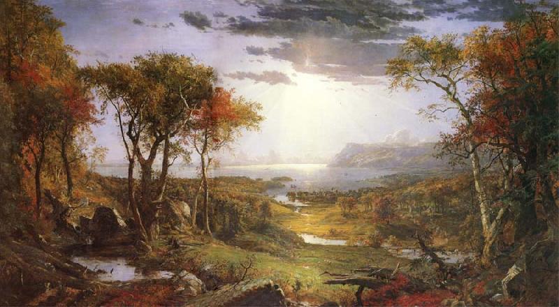 Jasper Cropsey Herbst am Hudson River